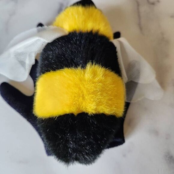 Folkman bumblebee hand puppet black yellow flying insect plush toy - Picture 6 of 6